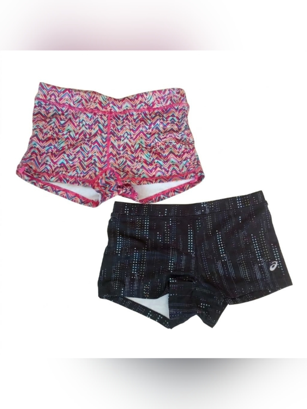 Asics Soffe Athletic Running Shorts Bundle 2 Pair Workout Gym Shorts